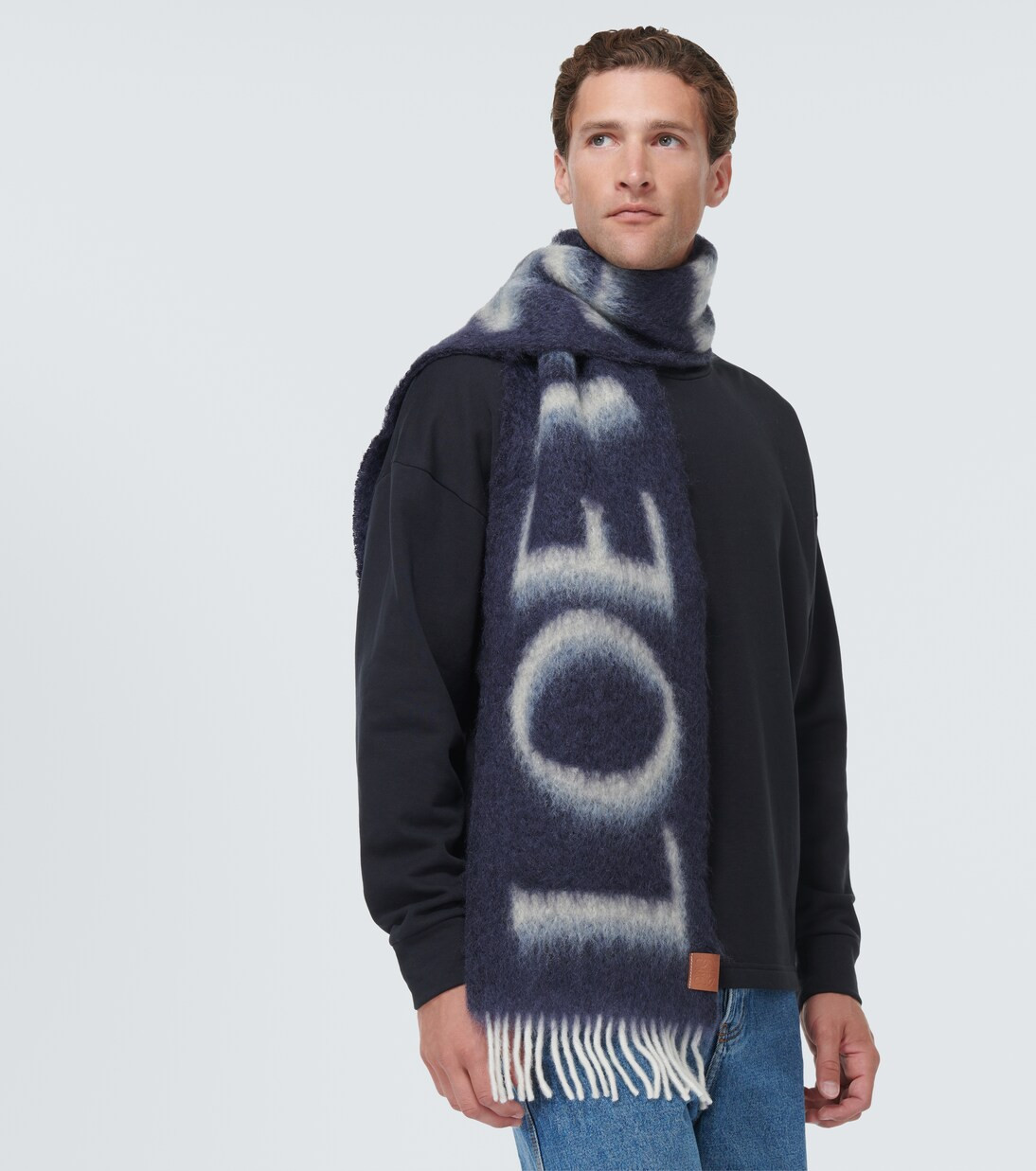 Logo wool-blend scarf | Mytheresa (INTL)