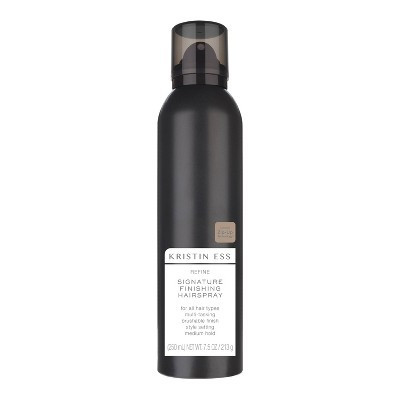 Kristin Ess Hair Medium Hold Refine Signature Finishing Hairspray for Hair Styling - Brushable + Flexible Hold - 7.5 oz | Target