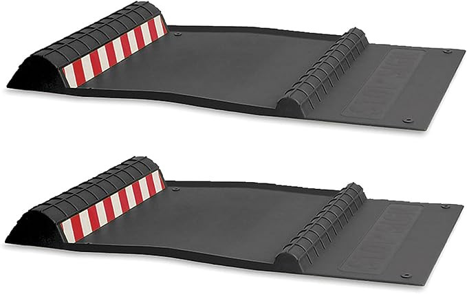 Maxsa 37358-2PK Park Right 21" x 11" x 2" Parking Mat, Black | Amazon (US)