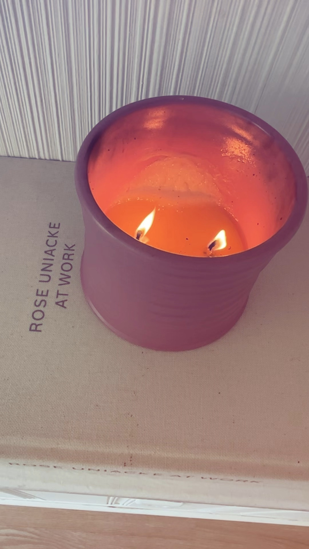 My hyper fixation Loewe candle🫶 Light but rich and berry and floral and clean 
#candles #Loewecandles #cozyhome #coffeetablebooks 

#LTKHome