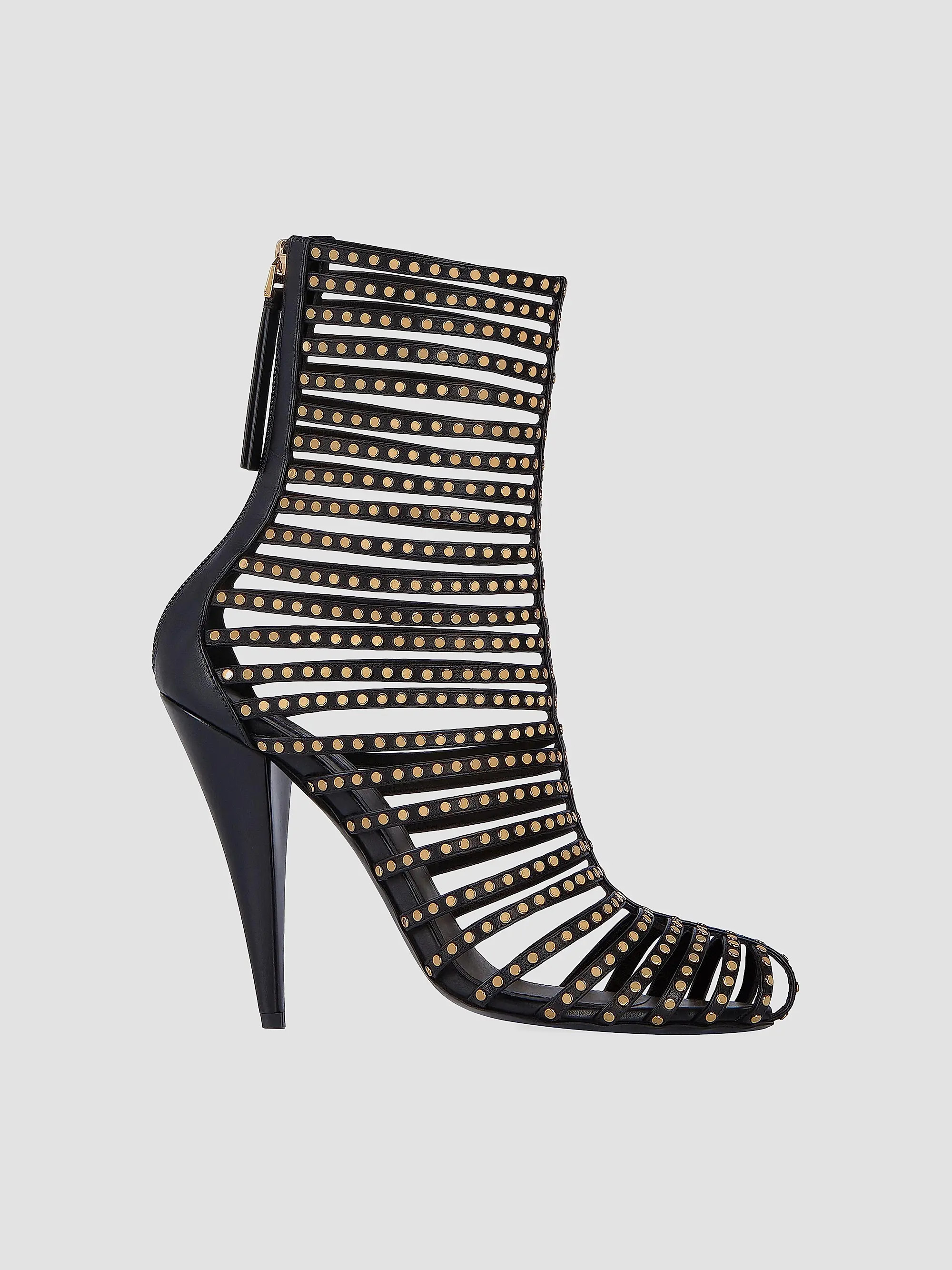 Givenchy Cage Ankle Boots in Leather | Saks Fifth Avenue | Saks Fifth Avenue