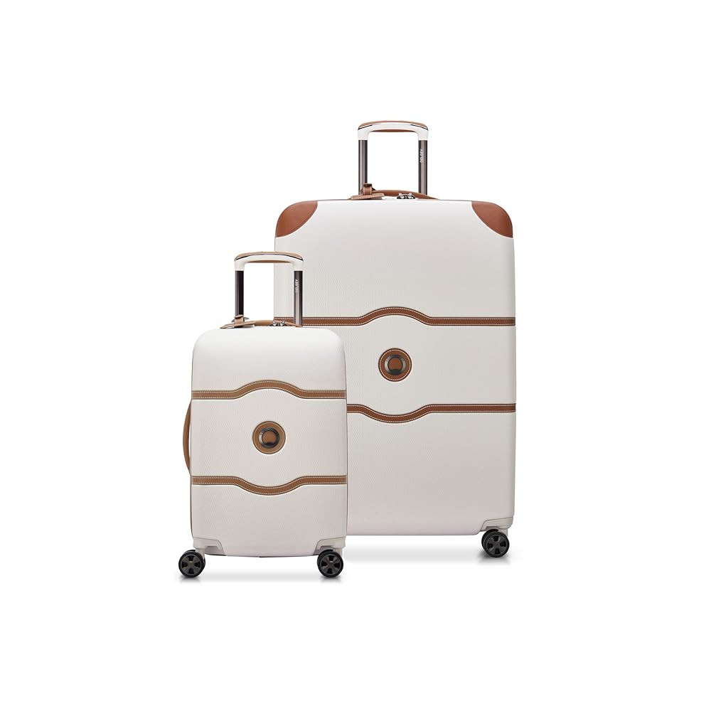 DELSEY PARIS Chatelet Air 2.0 Hardside Luggage with Spinner Wheels, Angora, 2 Piece Set (19/28) | Amazon (US)