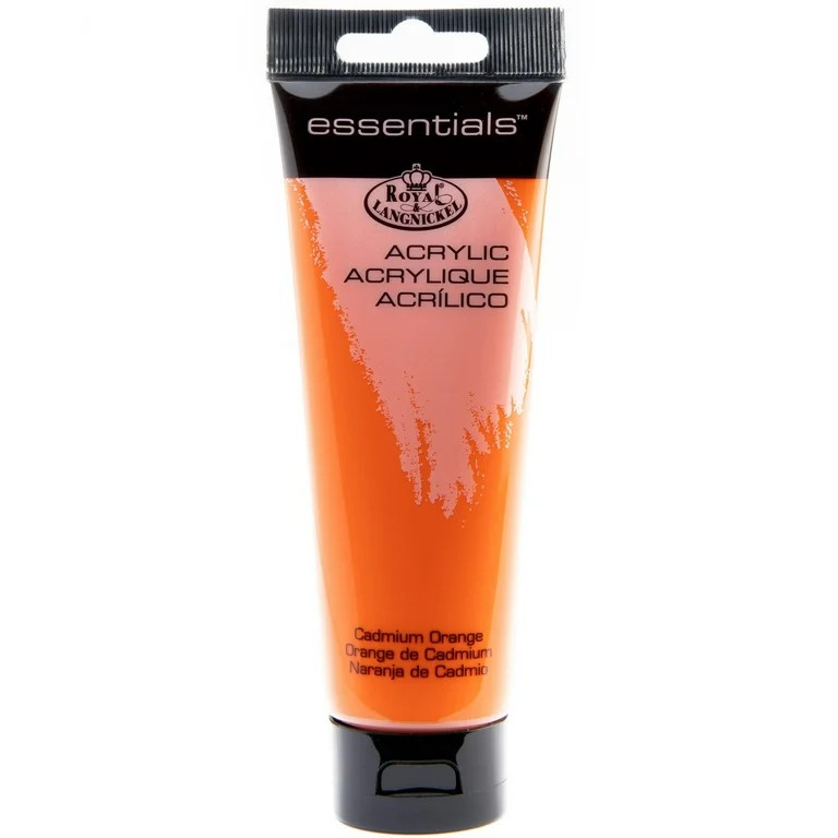 Royal & Langnickel Essentials Acrylic Paint - Cadmium Orange, 120ml | Walmart (US)