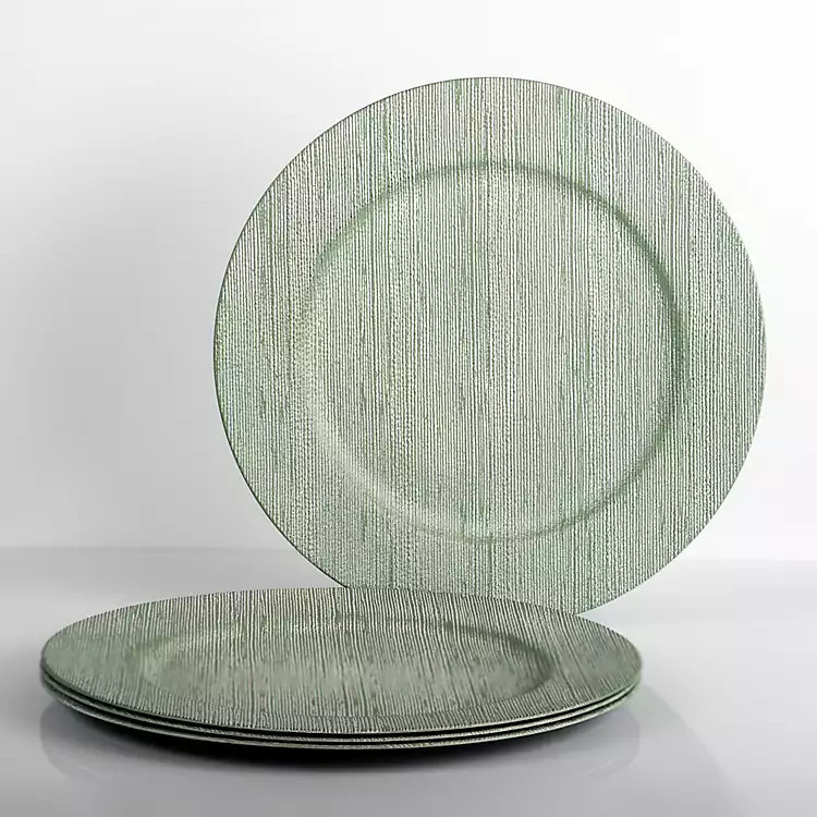 Sage Mae Charger Plates, Set of 4 | Kirkland's Home