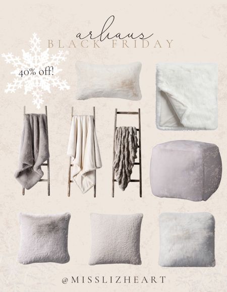 All faux fur is currently 40% off at Arhaus!! 

#LTKCyberWeek #LTKhome