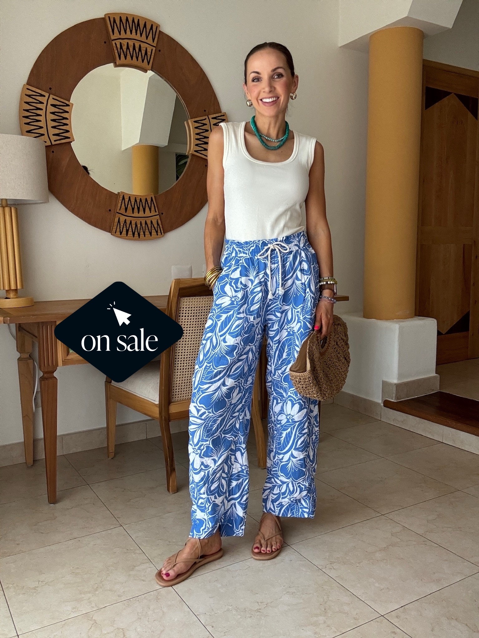 Wore this @amazon top and @oldnavy pants on spring break and loved them (even have a matching top) ! Paired with @reef sandals 

#LTKgrwm #LTKootd #LTKTravel