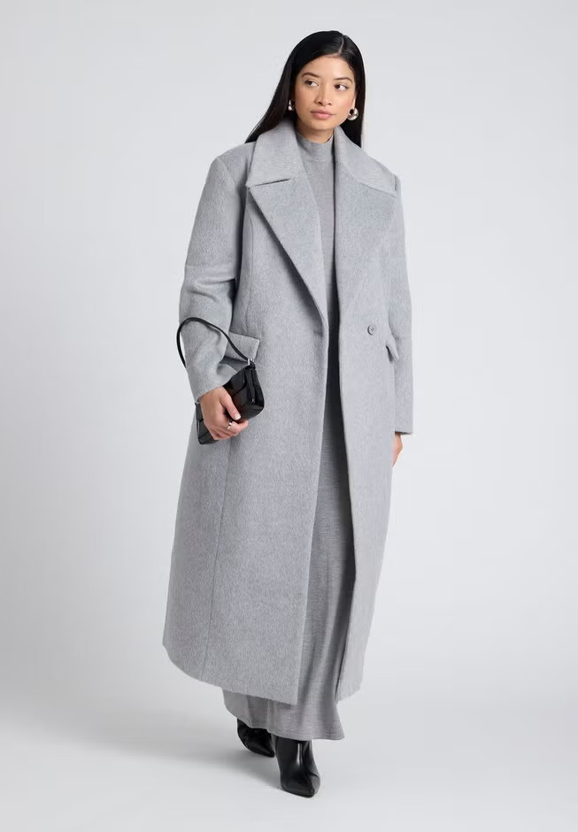 Textured Long Coat | Eloquii
