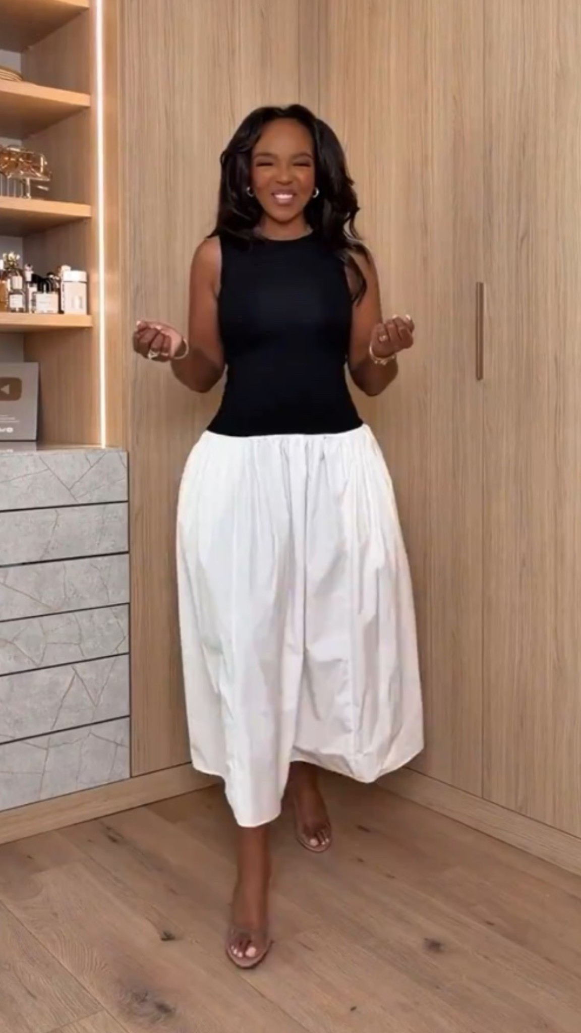 Hi babes! 🖤

This black and white dress is one of those effortless pieces that instantly makes you look put together. The fitted top with the flowy bubble-style skirt gives such an elevated, chic look while still feeling comfortable and easy to wear.

I love dresses like this because they do all the work for you — minimal styling needed but still looks so polished and expensive.

Perfect for:
Brunch
Vacation dinners
Baby showers
Summer events
Date nights

📏 Measurements:
5’4” | 140 lbs | 36D | 27 | 40
Wearing size Small

Everything is linked below ✨

xx Kira | IG: KirasFashionFinds

#LTKgrwm #LTKootd #LTKPetite