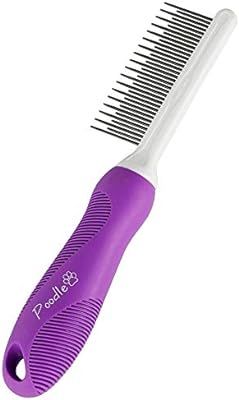 Amazon.com: Detangling Pet Comb with Long & Short Stainless Steel Teeth for Removing Matted Fur, ... | Amazon (US)