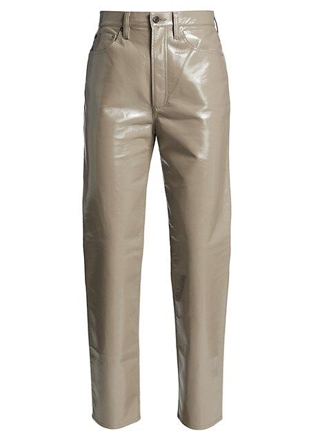 90s Leather Pinched-Waist Pants | Saks Fifth Avenue