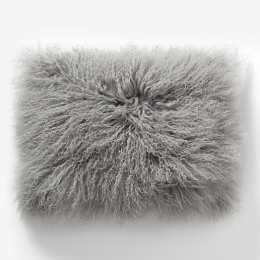 Mongolian Lamb Pillow Covers | West Elm (US)