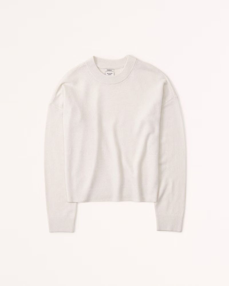 Women's Cashmere Crew Sweater | Women's Tops | Abercrombie.com | Abercrombie & Fitch (US)