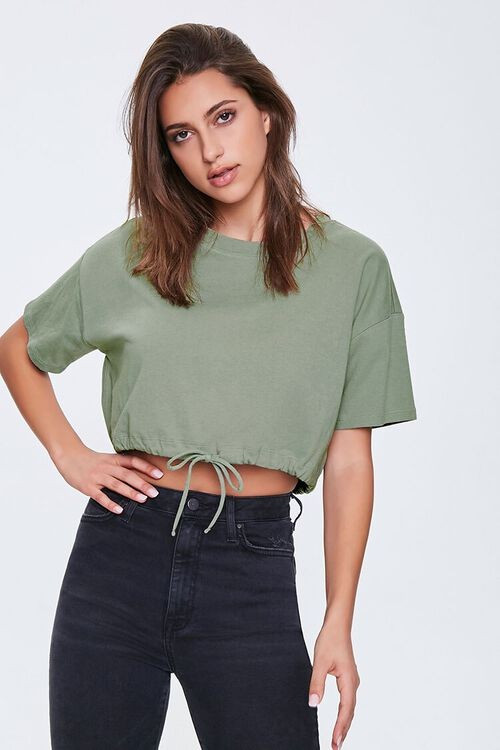 Cropped Drawstring Tee | Forever 21 (US)