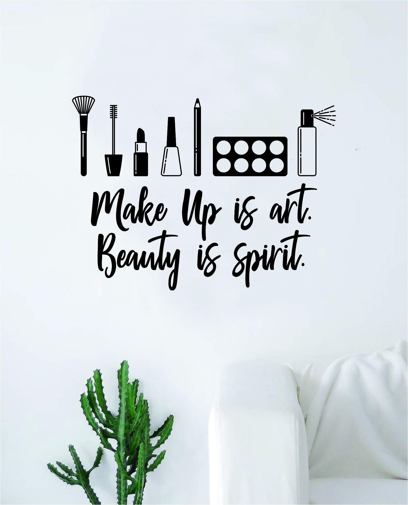 Make Up is Art Beauty is Spirit Wall Decal Sticker Vinyl Art Bedroom Living Room Decor Decoration... | Amazon (US)