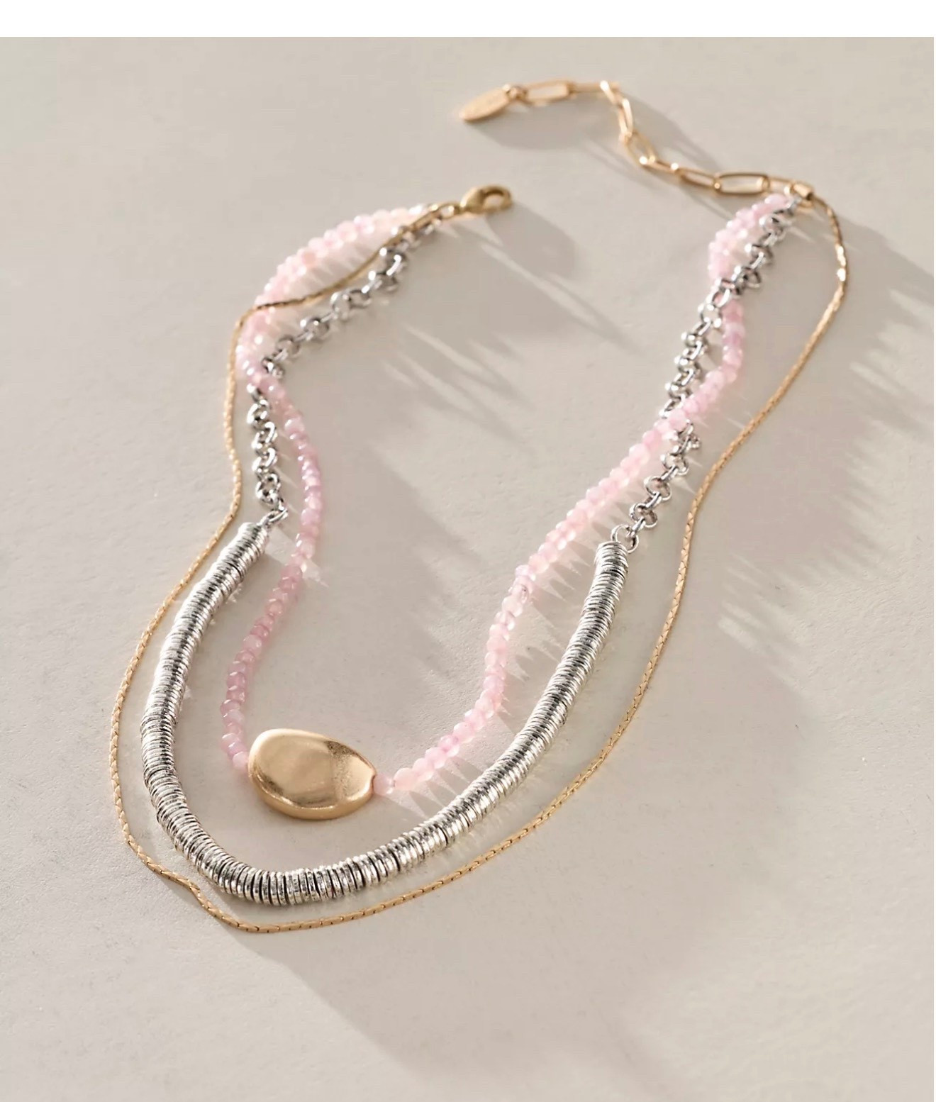 Wes Semiprecious Layer Necklace

Add a layered look to every ''fit with this super fun layered necklace featuring beaded, braided, and pendant-adorned chains with contrasting colors and textures for the ideal dimensional finish.

#LTKootd #LTKWorkwear #LTKTravel