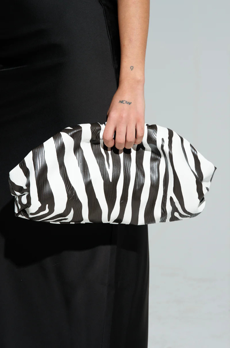 INTO THE WILD ZEBRA CLUTCH | AKIRA