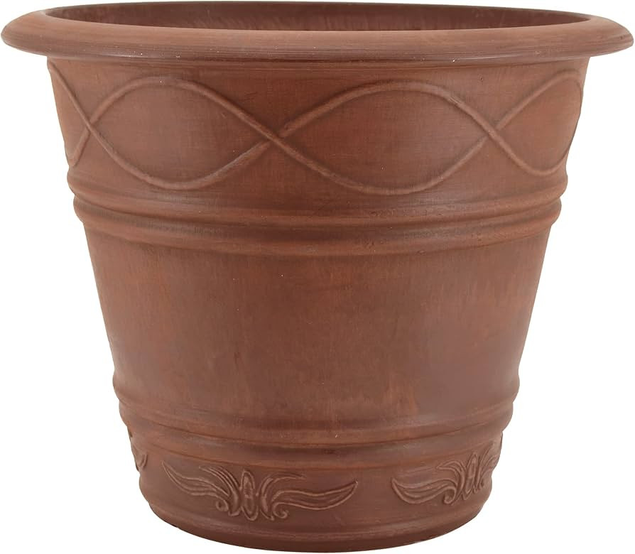 PSW ME36TC Western Weave Planter, 14 by 11.5-Inch, Terra Cotta Color | Amazon (US)