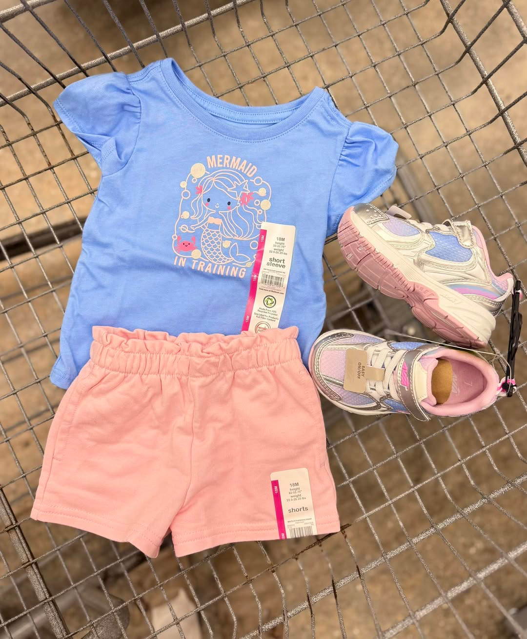 The cutest toddler Summer outfit 😍 mermaid tee and biker shorts with cotton candy sneakers 💞💙
-
#walmart #walmartfind #walmartmom #girlfashion #girlstyle #springclothing #kidsfashion #kidstyle #girlmom #toddlergirlfashion #toddlergirlstyle #toddlergirloutfit 

 #LTKmomlife #LTKBaby #LTKKids