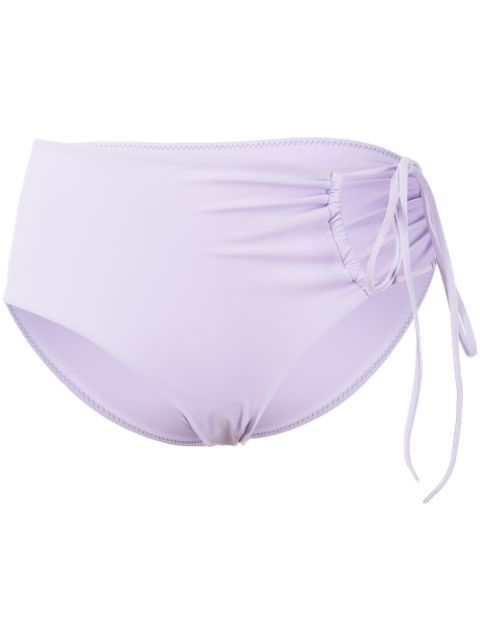 bikini bottom fruncido con lazo lateral | Farfetch (RoW)