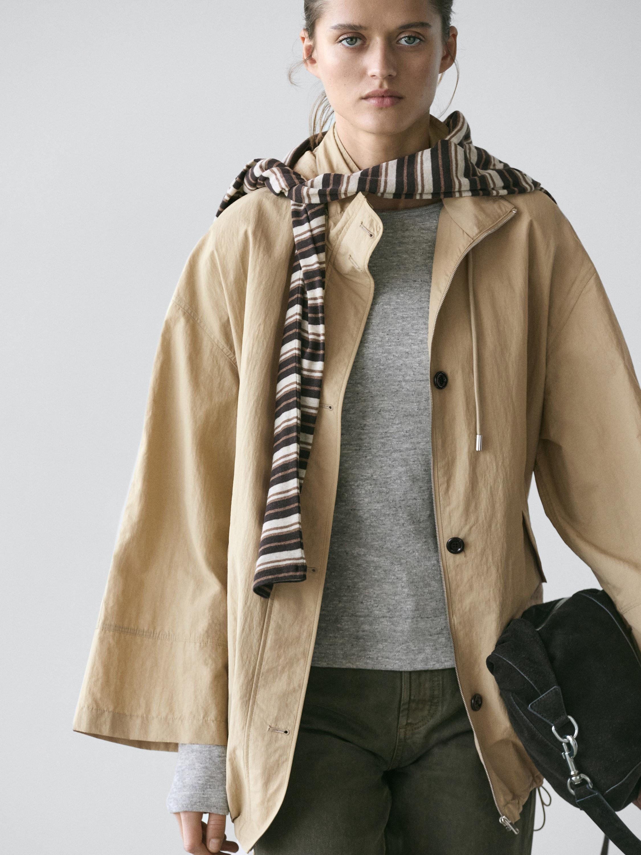 Puff parka with hood detail | Massimo Dutti UK