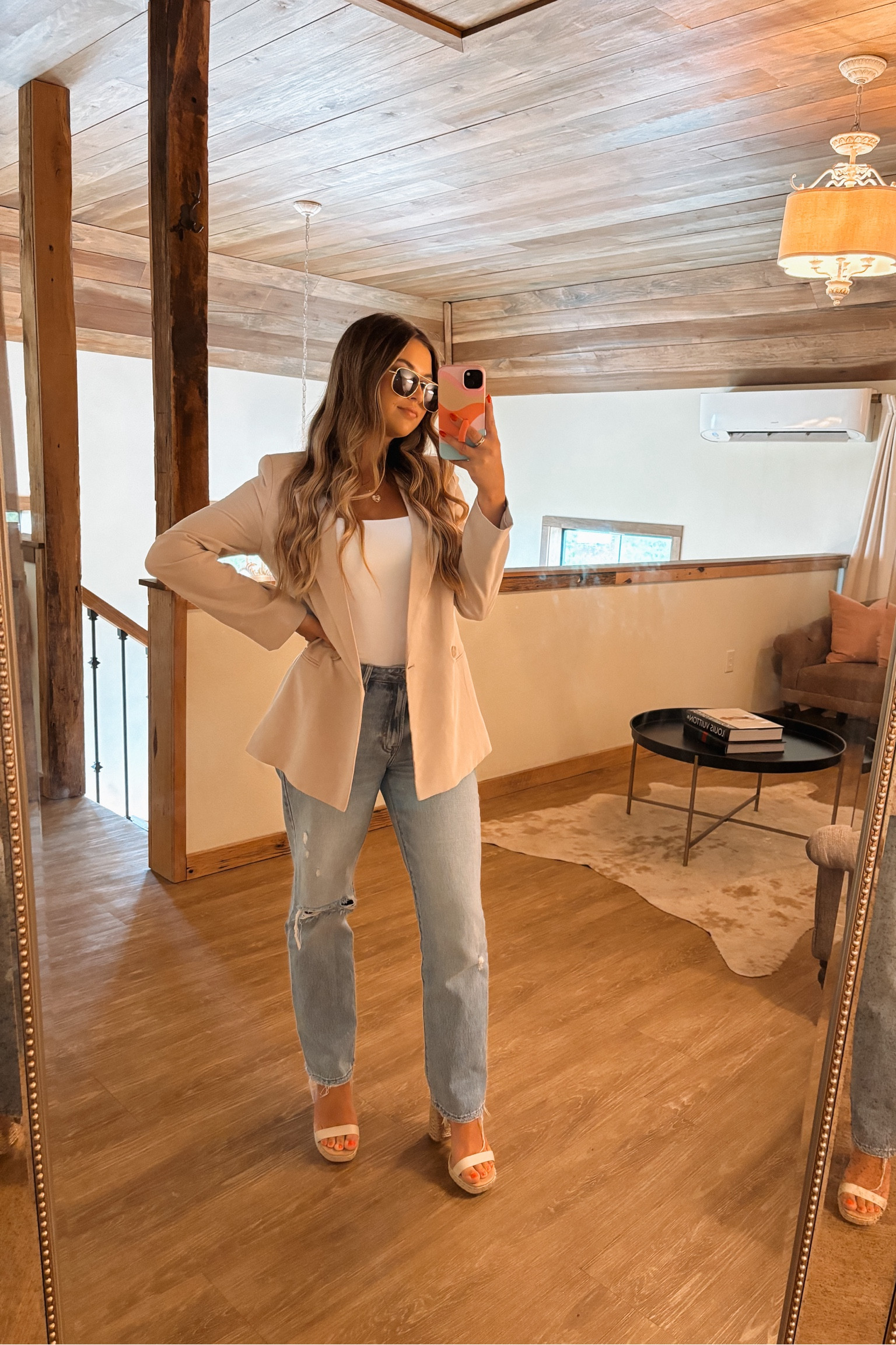 Business Casual Outfit. Work wear. Street style. Linen blazer. Work outfits. professional work outfit. rattan heels . woven heels. 

#nuuds #blazer #workoutfits #abercrombie #h&m #businessoutfit #streetstyle 

#LTKworkwear #LTKfindsunder100 #LTKstyletip
