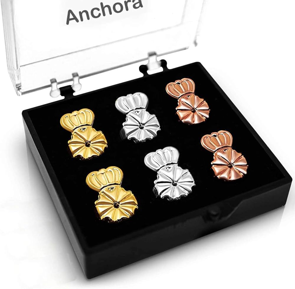 ANCHORA Original Magic Earring Backs for Droopy Ears | Earring Lifters for Heavy Earring | Earing... | Amazon (US)