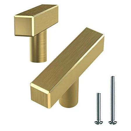 Alpine Hardware T-Bars and T-Knobs Kitchen Cabinet Hardware/Dresser Drawer Handles ([2"" Length] Squ | Walmart (US)