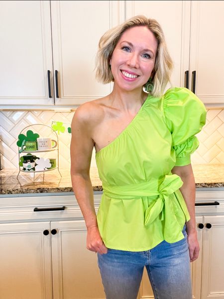 St. Patrick’s Day outfit

This top is great for St. Patrick’s day and all summer long! Makes a cute resort wear top - pairs well with shorts, jeans and white denim too! 

St. Patrick’s day earrings come in a pack with several options: so cute and very lightweight! Comfortable to wear


Green top / green blouse / one shoulder top / resort wear / vacation outfit / spring outfit / summer outfit / amazon fashion / amazon finds / 

#LTKunder50 #LTKtravel #LTKSeasonal