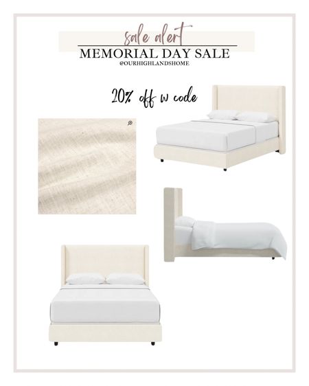 memorial day sale on this beautiful linen upholstered bed. it reminds me of our headboard with the side headboard details. wayfair 

#LTKSaleAlert #LTKHome