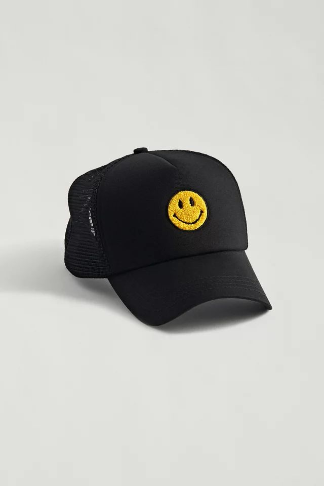 Market X Smiley Chenille Patch Trucker Hat | Urban Outfitters (US and RoW)