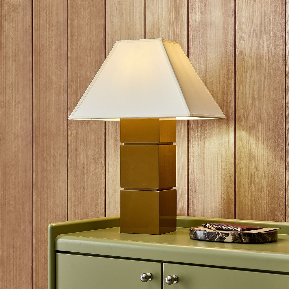 Emma Chamberlain Tiered Lacquer Table Lamp (18") | West Elm (US)