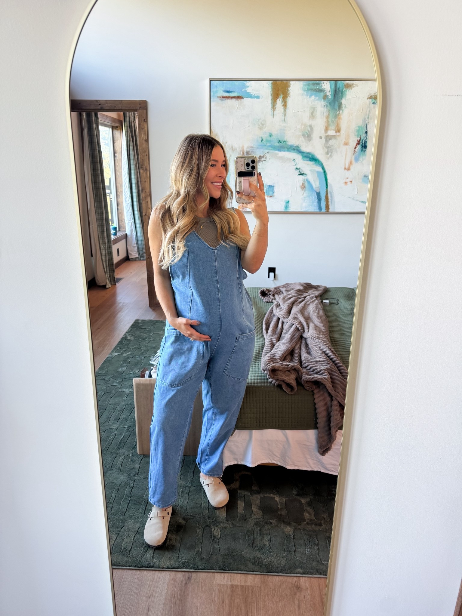 I’m a medium in the overalls! 