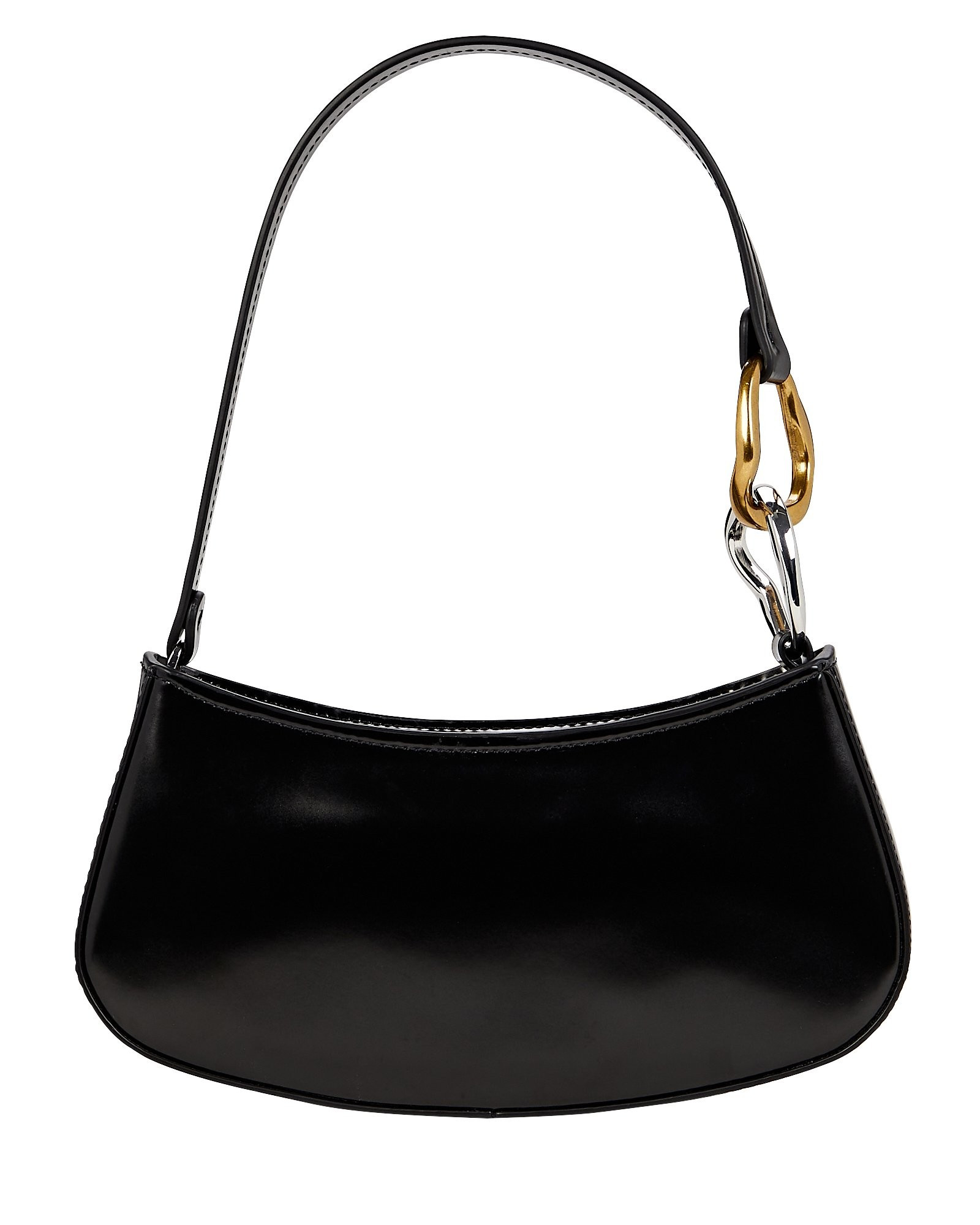 Ollie Polished Leather Shoulder Bag | INTERMIX