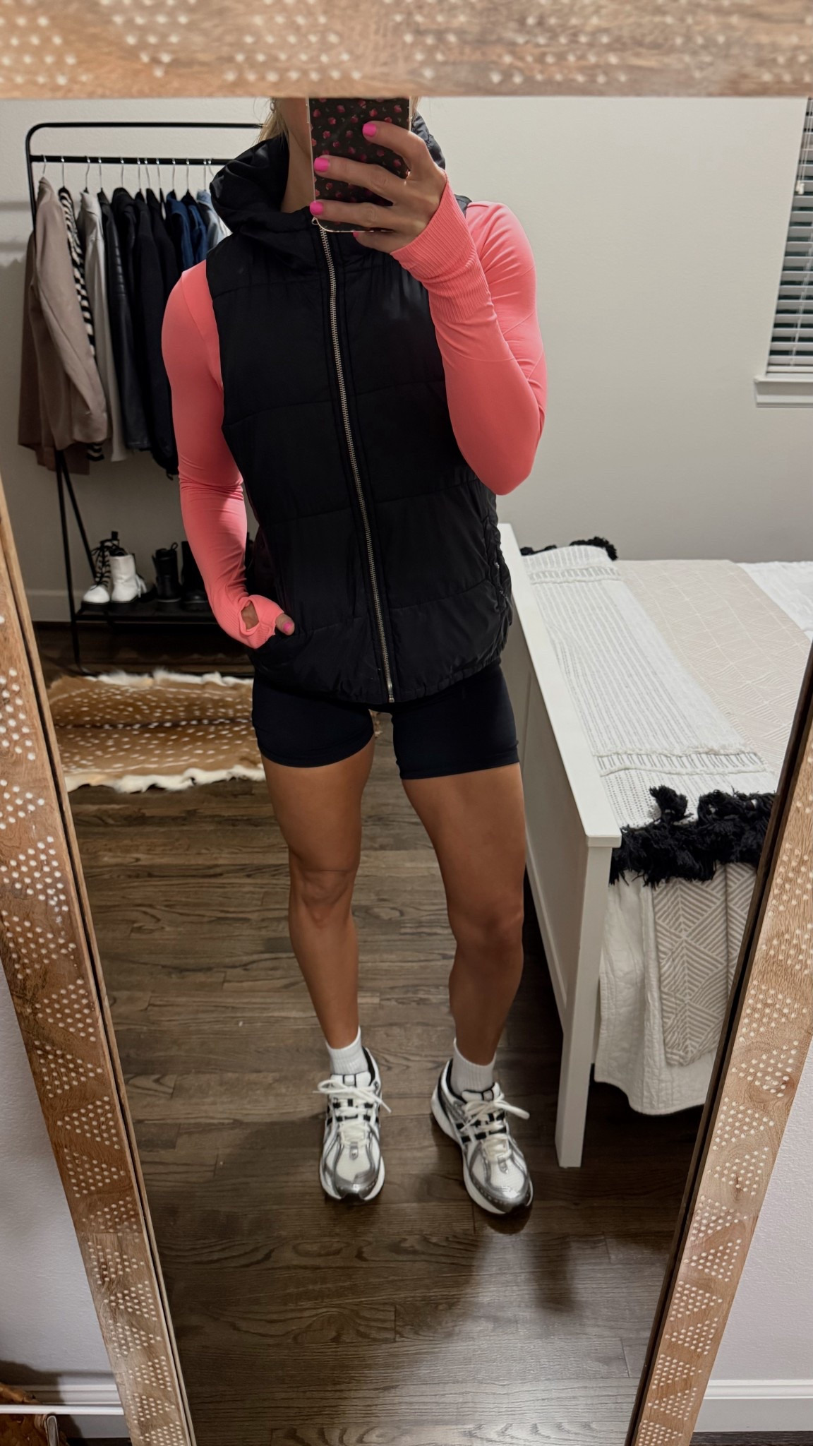 Workout fit 1/12! Wearing M in Amazon workout shorts. New Balance 1906R fit TTS - linked similar top, mine is older from the gap active line 

#LTKSaleAlert #LTKActive #LTKFindsUnder50