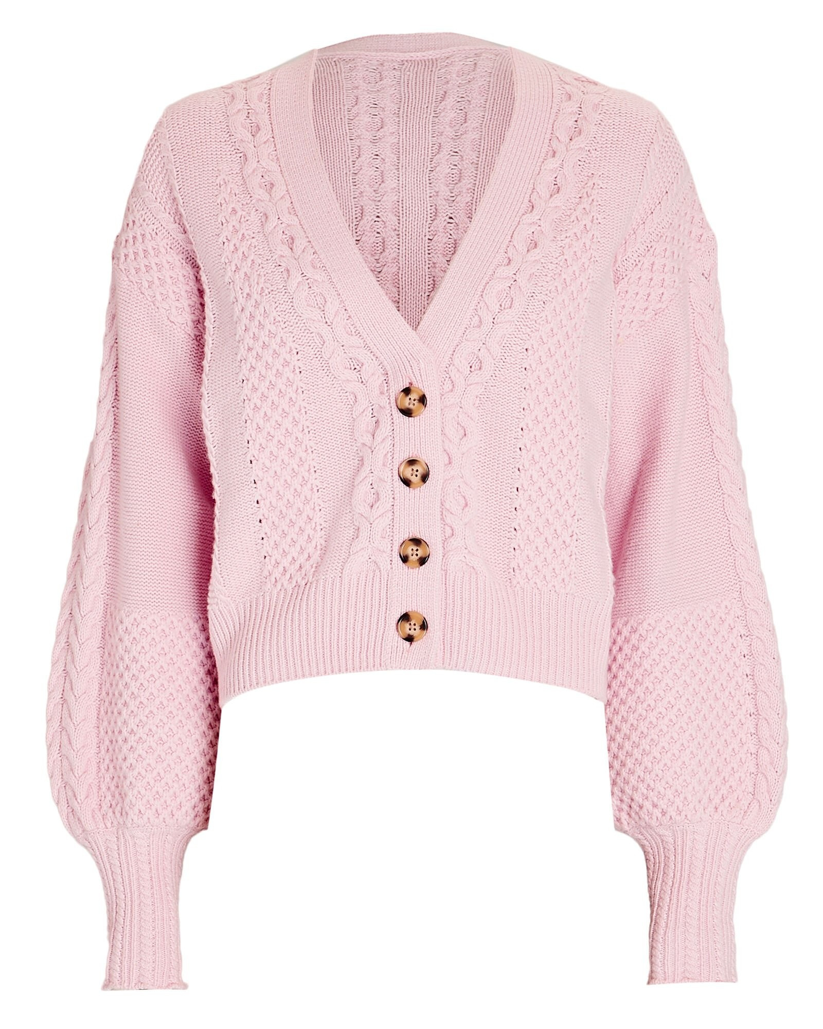 Milana Cable Knit V-Neck Cardigan | INTERMIX