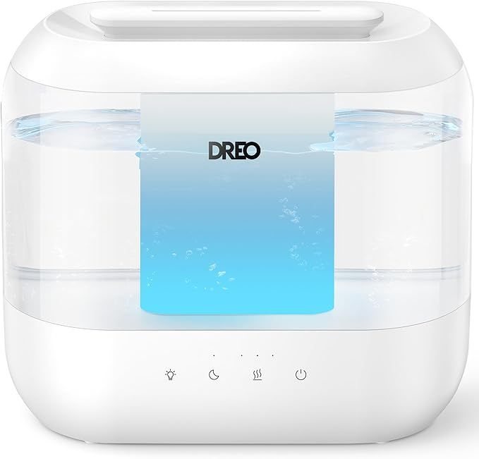 Dreo Humidifiers for Bedroom, Top Fill 4L Supersized Cool Mist Humidifier with Oil Diffuser and N... | Amazon (US)