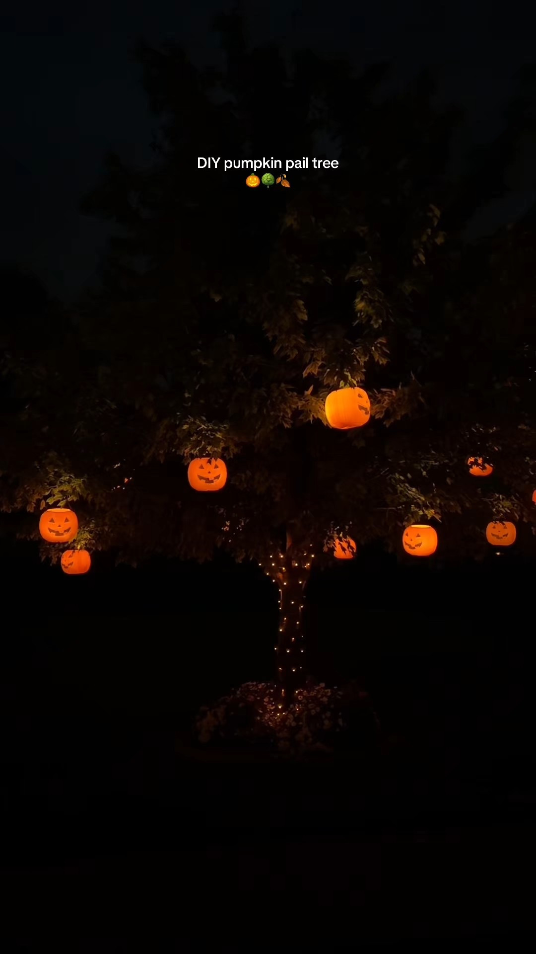 how I made my diy pumpkin pail tree 🎃 

#LTKHome #LTKSeasonal #LTKHalloween