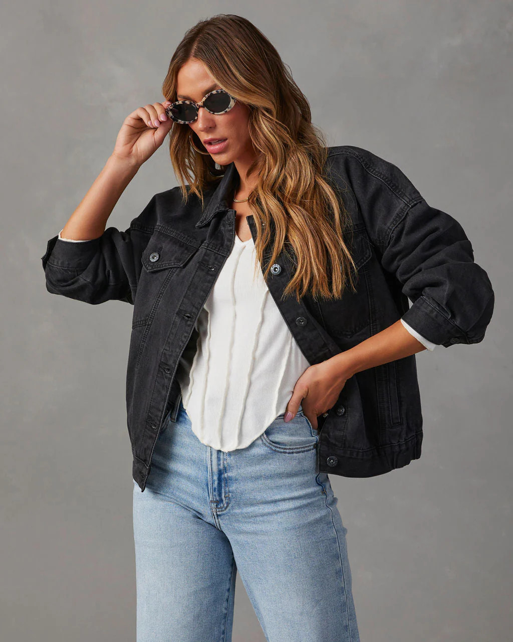 Josie Pocketed Vintage Denim Jacket | VICI