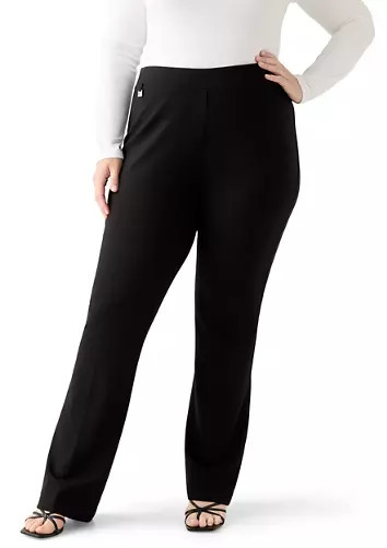 Plus Size Ponte Bootcut Pants | Belk