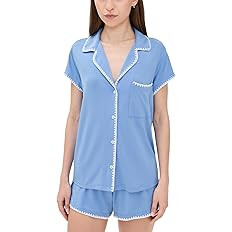 Eberjey Women's The Frida Whip Stitch Short Pajama Set | Amazon (US)