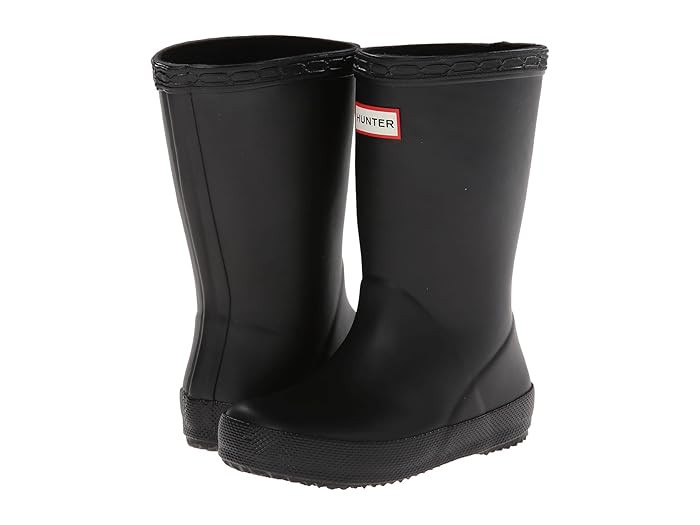 Hunter Kids Original Kids' First Classic Rain Boot (Toddler/Little Kid) (Black) Kids Shoes | Zappos