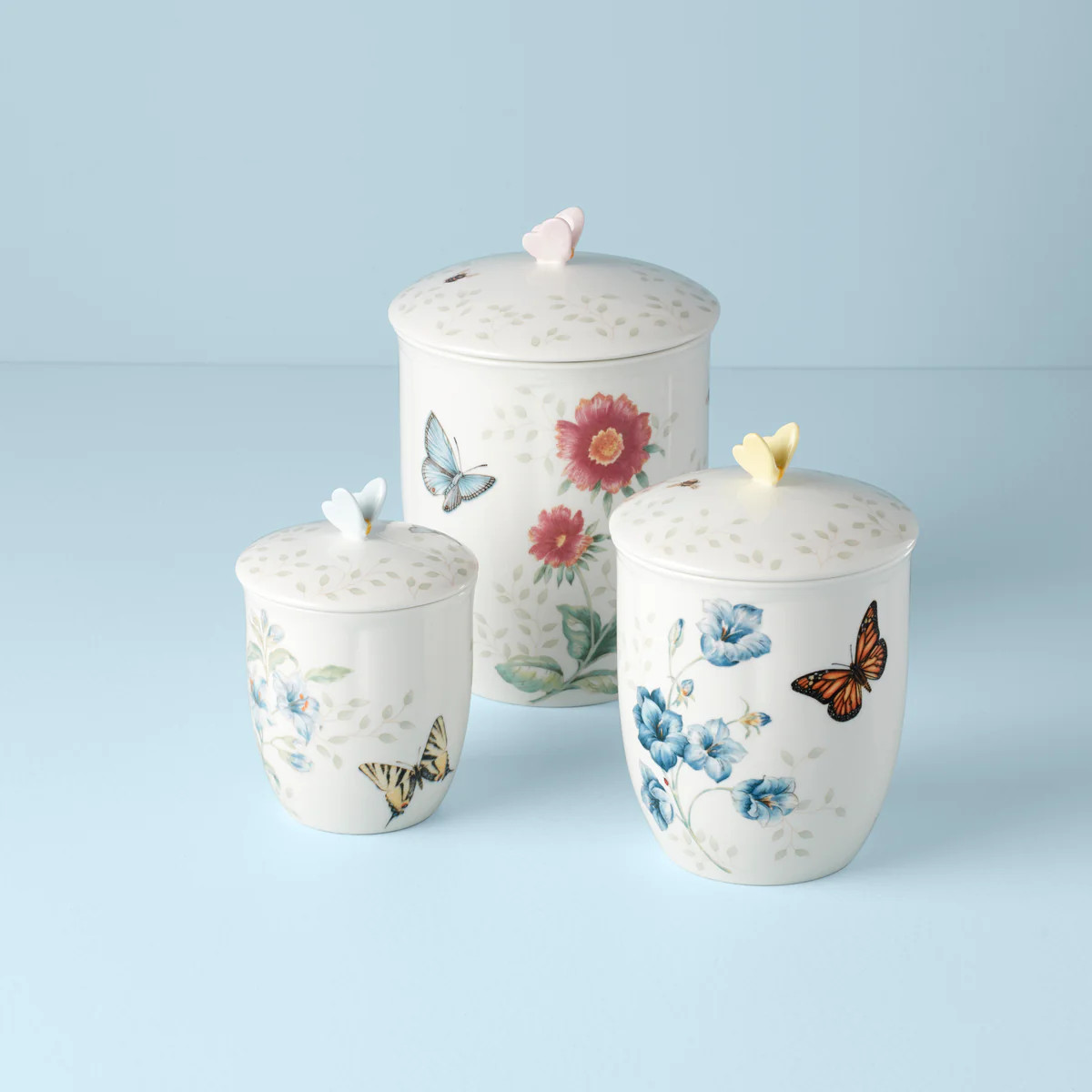 Butterfly Meadow 3-Piece Canister Set | Lenox