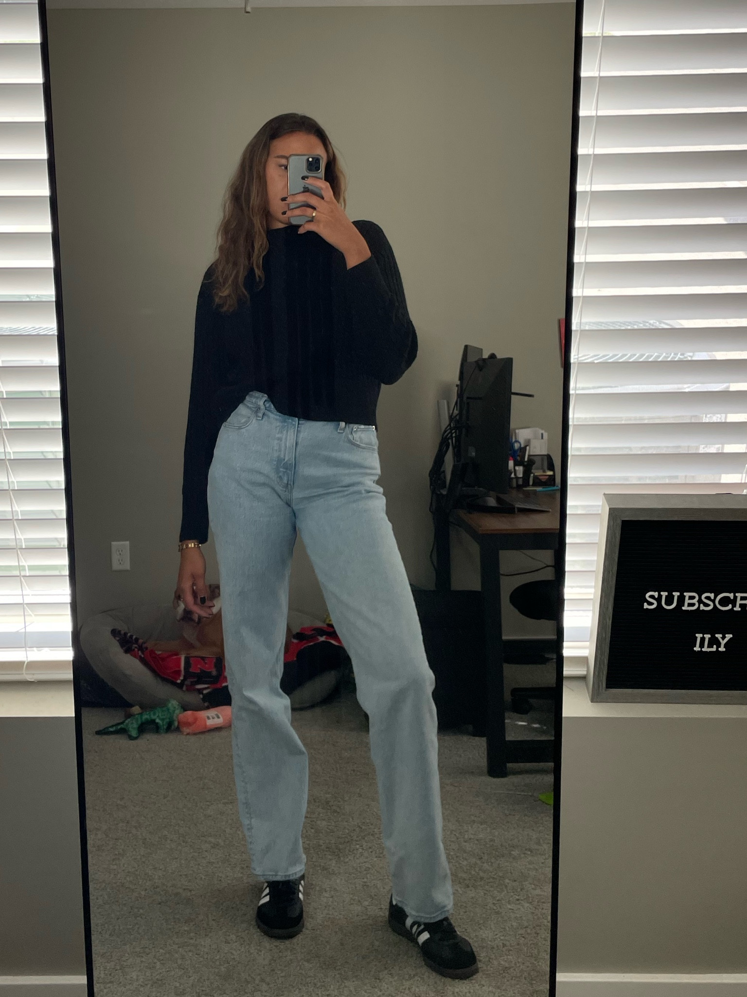 adidas sambas are the shoe!! & abercrombie jeans of course  

#LTKstyletip #LTKfindsunder100 #LTKsalealert