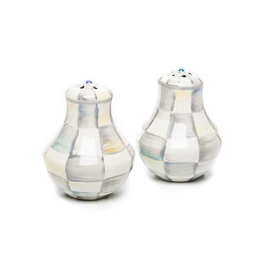 Sterling Check Salt & Pepper Shakers | MacKenzie-Childs