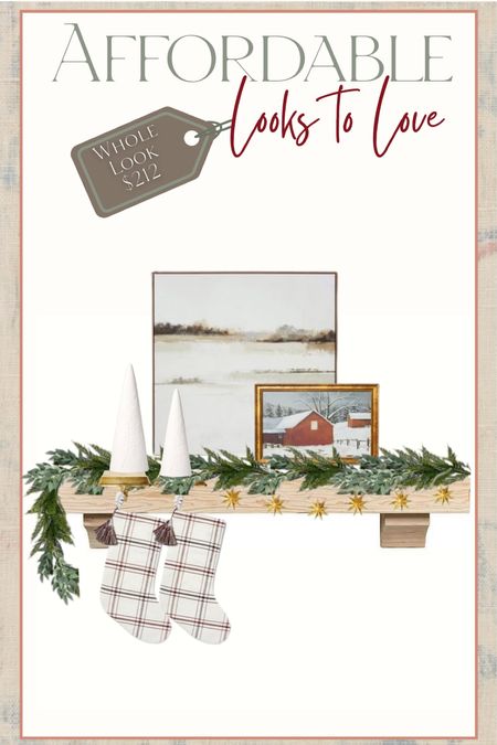 This. WHOLE mantel is $212! That’s it! Get the Christmas look here! 🎄

#LTKhome #LTKHoliday #LTKSeasonal
