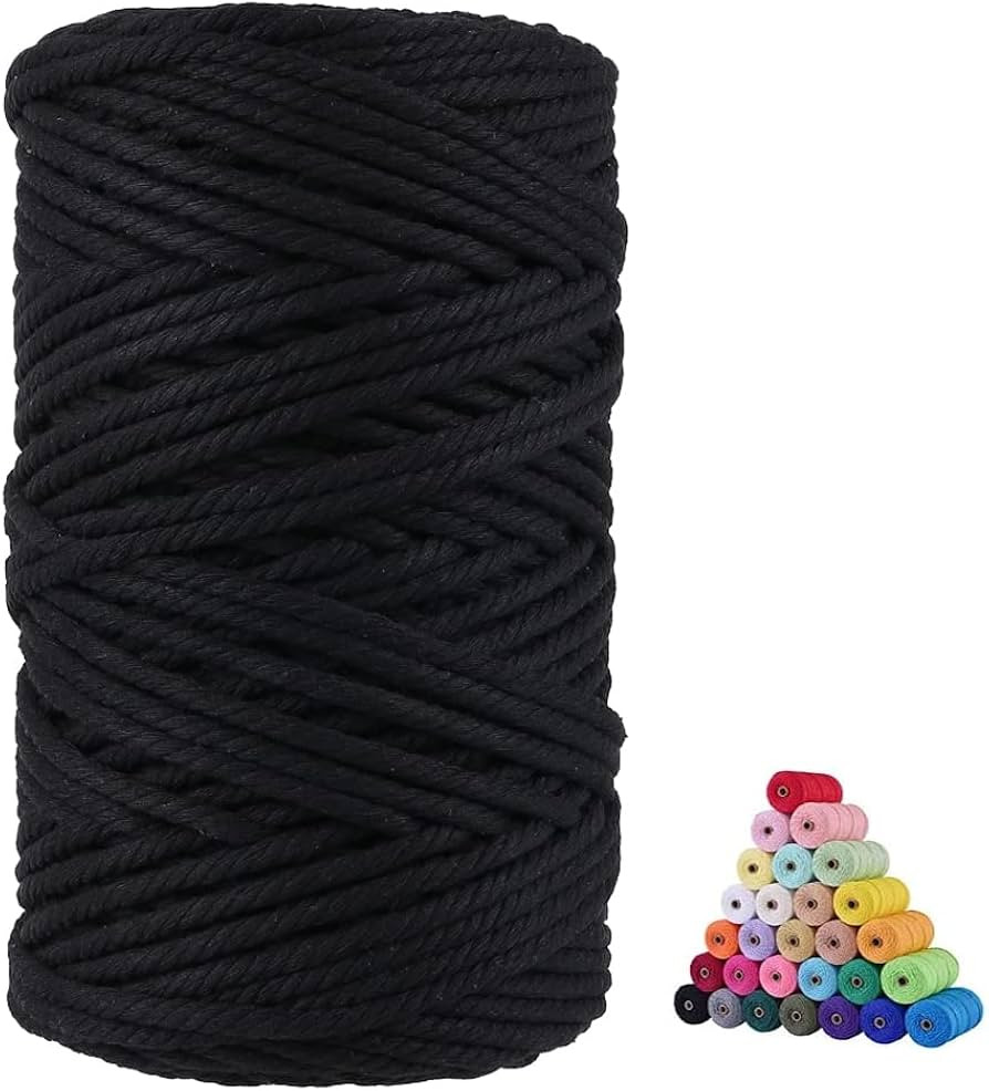 FLIPPED 100% Natural Cotton Macrame Cord,5mm x110 Yards Macrame Cords Colored Cotton Macrame Rope... | Amazon (US)