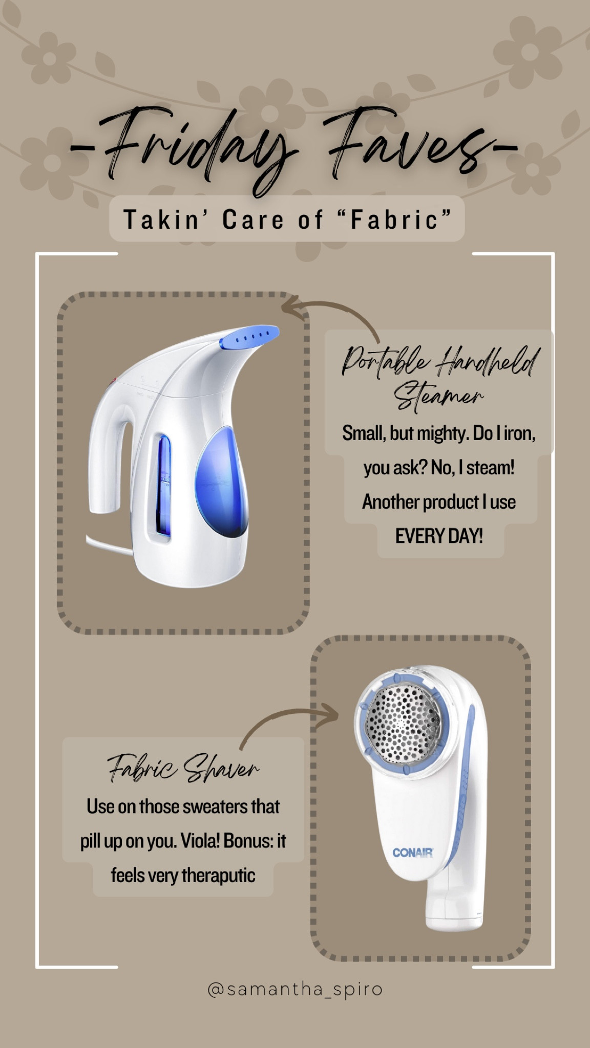 My beloved travel steamer and a fabric shaver to the rescue  

#LTKstyletip