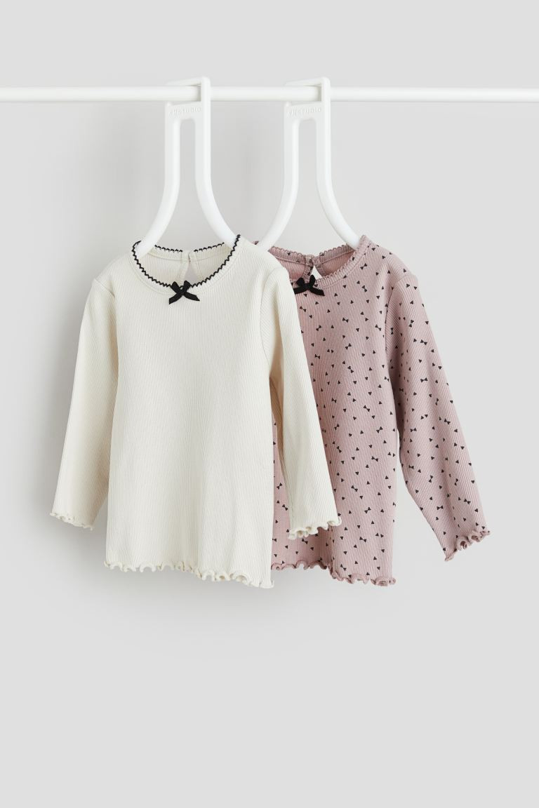2-pack Ribbed Tops | H&M (US + CA)