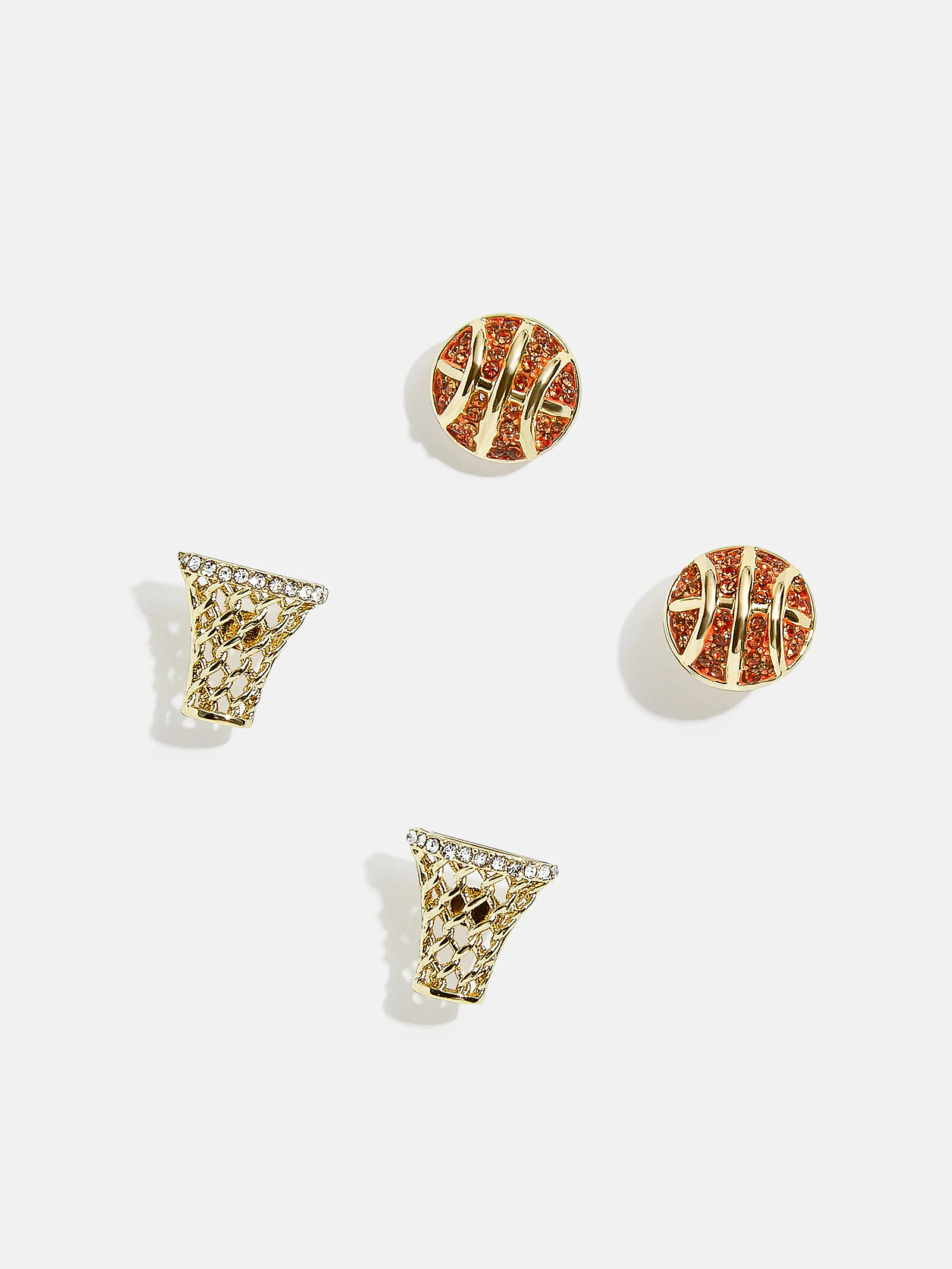 Three-Pointer Earring Set - Basketball | BaubleBar (US)