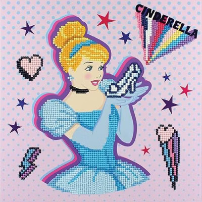 DIAMOND DOTZ, DOTZ Box Disney Cinderella POW-ER Diamond Art Painting Kit 11" X 11" | Target